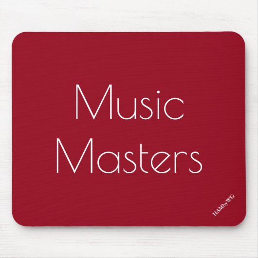 HAMbyWG - Muismat - Muziekmasters (Voorkant)