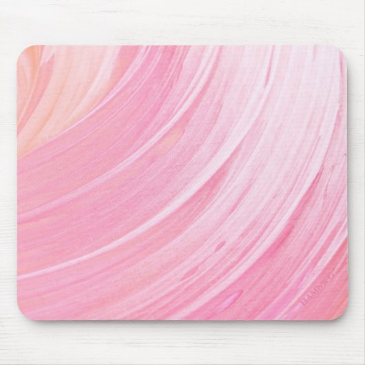 HAMbyWG - Muismat - Peachy Pink Ice Swirl (Voorkant)