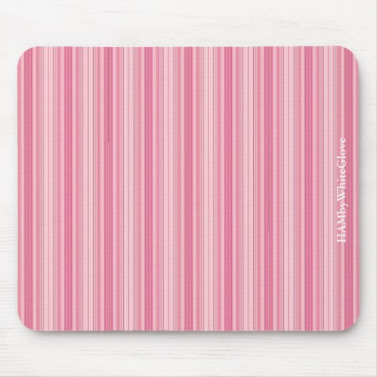 HAMbyWG - Muismat - Roos roze streep (Voorkant)
