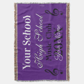 HAMbyWG - Music Club Throw Blanket Deken (Voorkant Verticaal)