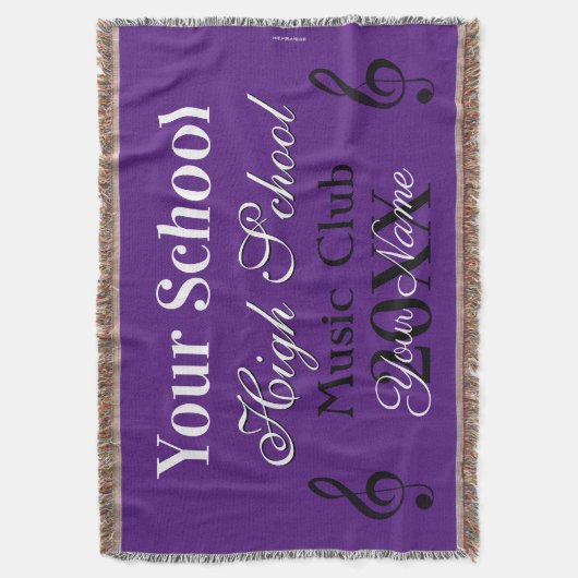 HAMbyWG - Music Club Throw Blanket Deken (Voorkant Verticaal)