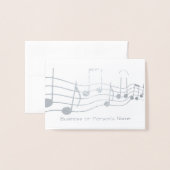 HAMbyWG Music Grafisch aangepast Folie Kaarten (Voorkant met envelop)