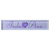 HAMbyWG - Naambordje - Violet Heart (Voorkant)