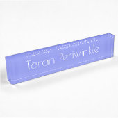 HAMbyWG - Naambordje voor bureau - Periwinkle