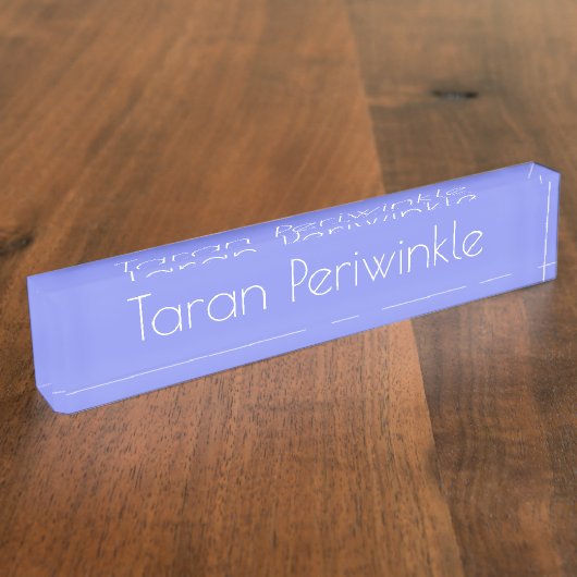 HAMbyWG - Naambordje voor bureau - Periwinkle (Zijkant)