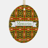 HAMbyWG - Olijf, roest en groene macrame van 1970 Keramisch Ornament (Rechts)