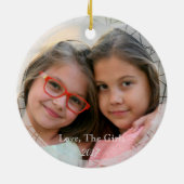 HAMbyWG - Olijf, roest en groene macrame van 1970 Keramisch Ornament (Achterkant)