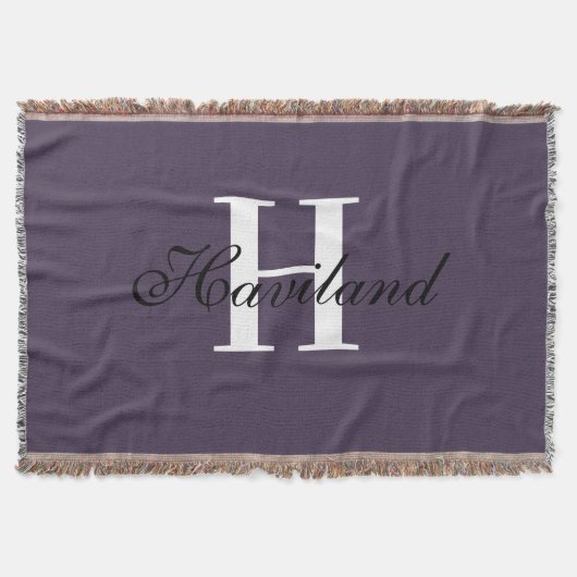 HAMbyWG om het even welk kleurenmonogram Deken (Voorkant)