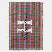 HAMbyWG om het even welk Monogram van de Kleur op Deken (Voorkant Verticaal)