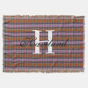 HAMbyWG om het even welk Monogram van de Kleur op Deken