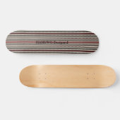 HAMbyWG-ontwerp - Skateboard - Black Red Bone Stri (Horizontaal)