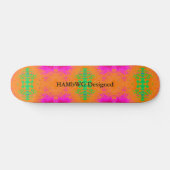 HAMbyWG Ontworpen - Oranje-roze kleurstof Skateboard (Horizontaal)