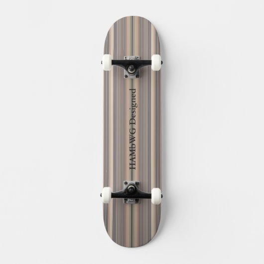 HAMbyWG Ontworpen - Skateboard - Buff Stripes (Voorkant)