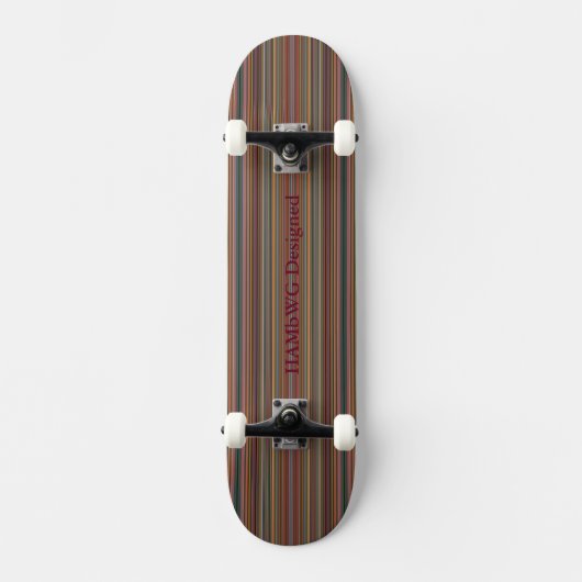 HAMbyWG Ontworpen - Skateboard - Fine Stripes (Voorkant)