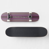 HAMbyWG Ontworpen - Skateboard - Frambozenstrepen (Horizontaal)