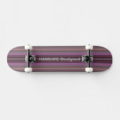 HAMbyWG Ontworpen - Skateboard - Frambozenstrepen (Horizontaal)