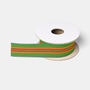 HAMbyWG - Oranje Groen Blauw Satijnen Lint