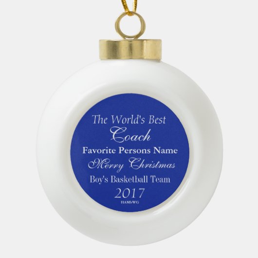 HAMbyWG - Ornament - De beste ter wereld (Voorkant)