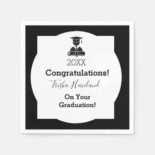 HAMbyWG - Papier Napels - Afstuderen Servet (Voorkant)