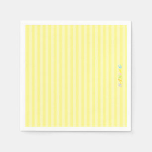 HAMbyWG - Papier servet - Gele strepen