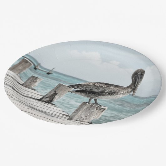 HAMbyWG - Papieren Bord - Pelikanen op dok (Gekanteld)