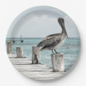 HAMbyWG - Papieren Bord - Pelikanen op dok (Voorkant)
