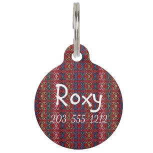 HAMbyWG - Pet Name Tag - Hippy Red Huisdierpenning