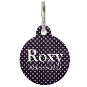 HAMbyWG - Pet Name Tag - Polka Dots Huisdierpenning