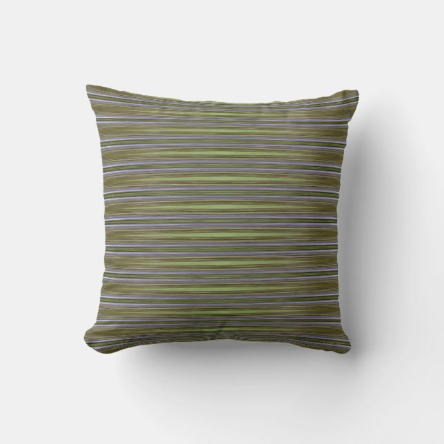 HAMbyWG - Pillow 16 inch - Marsh (Greens/Bronze) Kussen (Voorkant)