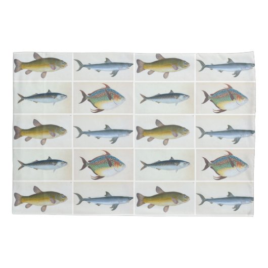 HAMbyWG - Pillow Case - Vier Vissen Kussensloop (Achterkant)