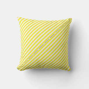 HAMbyWG - Pillow - Gele witte streep Buitenkussen