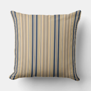 HAMbyWG - Pillow - Gold Sapphire Stripes Buitenkussen