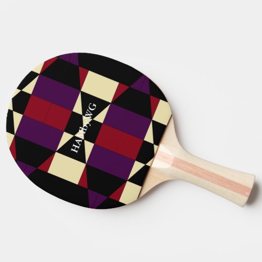 HAMbyWG Ping-Pong Paddle Red Rubber Back Tafeltennisbatje (Zijkant)