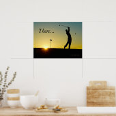 HAMbyWG - Poster - Golfer in Sunset (Keuken)