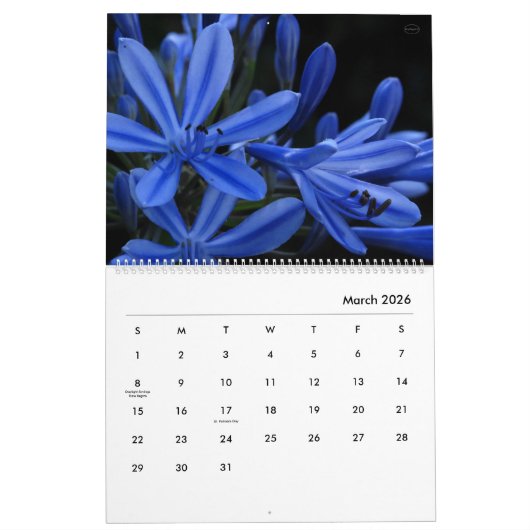 HAMbyWG - Prachtige bloemen Kalender (Mar 2026)