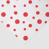 HAMbyWG Red Crazy Polka Dots Tissuepapier (Detail)