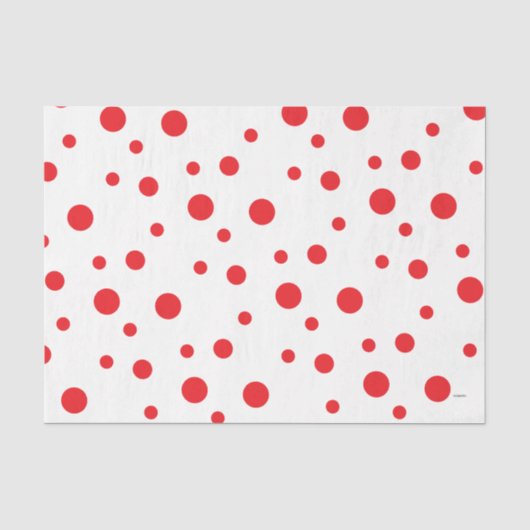 HAMbyWG Red Crazy Polka Dots Tissuepapier (Voorkant)