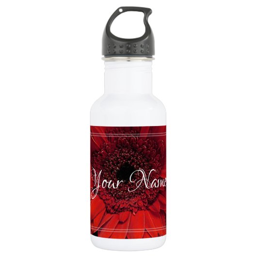 HAMbyWG - Red Gerber Waterfles (Voorkant)