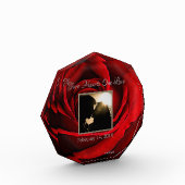 HAMbyWG Red Rose Acrylfotoblok Fotoblokken (Links)