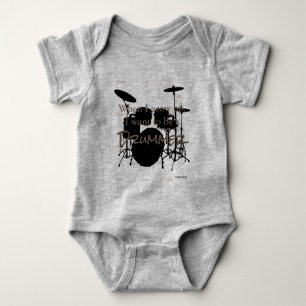 HAMbyWG - Romper, T-shirt, Snap T - Drum Thema Romper