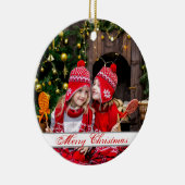 HAMbyWG Round Ornament - groen en wit (Rechts)