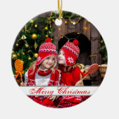 HAMbyWG Round Ornament - groen en wit (Voorkant)