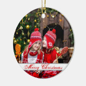 HAMbyWG Round Ornament - groen en wit (Links)