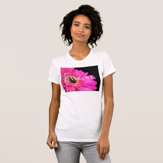 HAMbyWG - Roze Gerber Daisy T-shirt (Voorkant volledig)