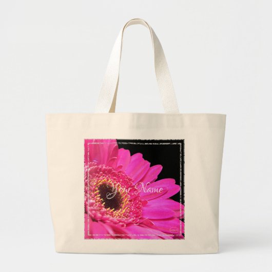 HAMbyWG - Roze Gerber-Margriet Grote Tote Bag (Voorkant)