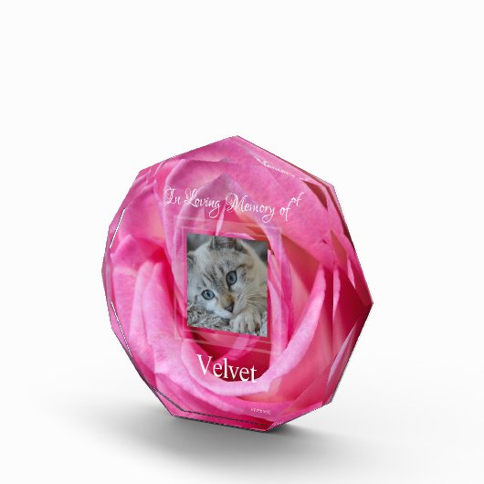 HAMbyWG Roze Rose Acrylfotoblok Fotoblokken (Rechts)