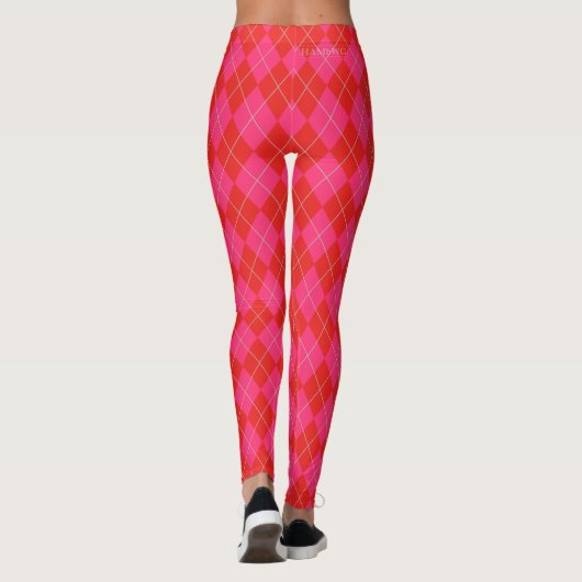 HAMbyWG roze stijl met enige andere kleur Leggings (Achterkant)
