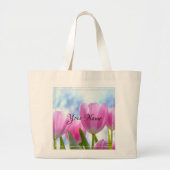 HAMbyWG - Roze Tulpen Grote Tote Bag (Voorkant)