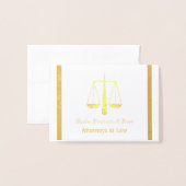 HAMbyWG Schaal van de Rechtvaardigheid Advokaten v Folie Kaarten (Voorkant met envelop)