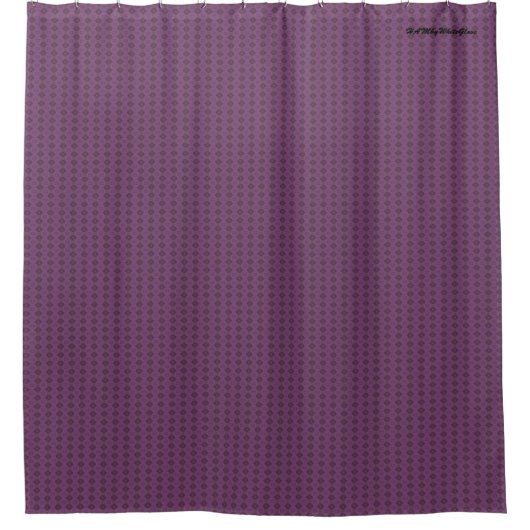 HAMbyWG - Shower Curtain - Amethyst Tiny Diamond Douchegordijn (Voorkant)